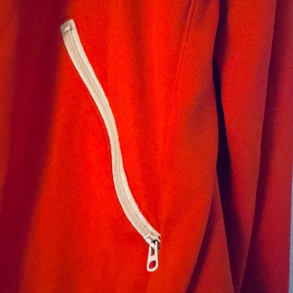 Nike Orange Jacket with White Zipper - Picture 5 of 9